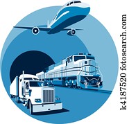 cargo transportation blue cargo transportation blue