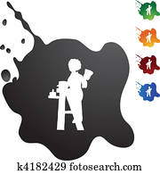 House Painter Clipart | Our Top 1000+ House Painter EPS Images | Fotosearch