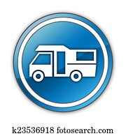Icon, Button, Pictogram Motorhome Icon, Button, Pictogram Motorhome