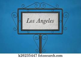 Los Angeles on a Signboard Los Angeles on a Signboard