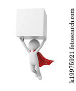 Superman with board Superman with board