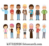 בלתי-דומה, אנשים, קבע