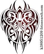 Maori style tattoo Maori style tattoo