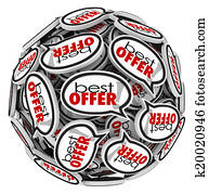 melhor, oferta, fala, bolhas, alto, proposta, preço, comprador