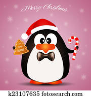 Weihnachtsbilder Pinguin Stock Illustrationen | 872 Weihnachtsbilder