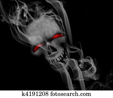 Smoking skull Smoking skull