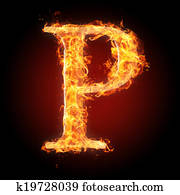 Fonts and symbols in fire for different purposes Fonts and symbols in fire for different purposes