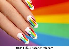 Rainbow manicure. Rainbow manicure.