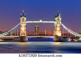 Tower Bridge in London, UK