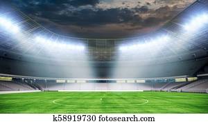 3d stadium field render 3d stadium field render