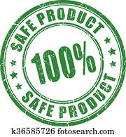 Safe product rubber stamp Safe product rubber stamp