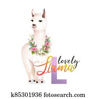 למד, בעל חיים, אי.בי.סי, מכתב של אלפבית, *l*, לאמה, ל, ילדים