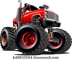 ציור היתולי, משאית של מפלצת