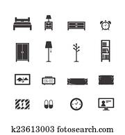 Schlafzimmer Graphics | 1000+ Schlafzimmer Clip Art Vectors | Fotosearch