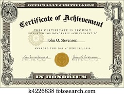 Vector Official Certificate Template