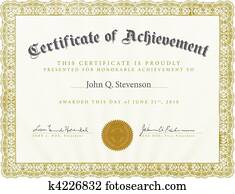Vector Ornate Certificate Template Vector Ornate Certificate Template
