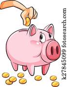 A piggy bank A piggy bank