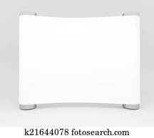 Blank trade show booth for design Blank trade show booth for design