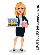 Business woman in office style clothes