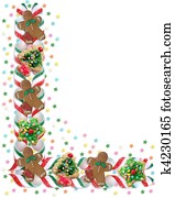 Christmas Border Cookies and Candy Christmas Border Cookies and Candy