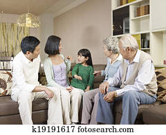 three-generation family three-generation family