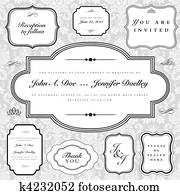 Vector Frame and Ornament Set
