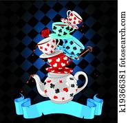 Wonder Tea Party pyramid design Wonder Tea Party pyramid design