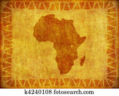 African Continent Grunge Background African Continent Grunge Background