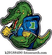 alligator football player alligator football player