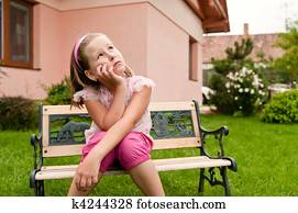 Big problems - child in garden