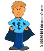 boy with dollar sign boy with dollar sign