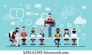 Businesspeople Web Designer Team Working Workplace Businesspeople Web Designer Team Working Workplace