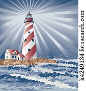 Candy Cane Lighthouse Candy Cane Lighthouse