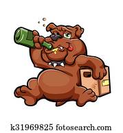 cartoon drunk dog cartoon drunk dog