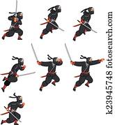Cartoon Ninja Sprite Cartoon Ninja Sprite