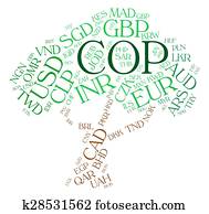 Cop Currency Means Foreign Exchange And Broker