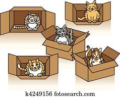 cute, katte, ind, kartoner