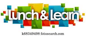 Lunch & Learn word in rectangles background Lunch & Learn word in rectangles background