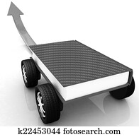 On race cars in the world of knowledge concept