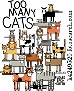 Too Many Cats Too Many Cats