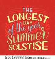 verão, solstício, lettering