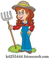 Cute farm girl Cute farm girl