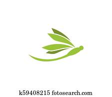 Dragonfly logo vector Dragonfly logo vector