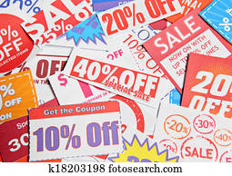 Stack of coupons