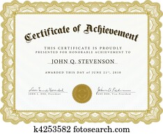 vetorial, certificado, com, pesado, borda