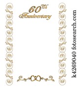 60th, יום שנה, הזמנה, גבול