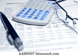 Business concept - financial report Business concept - financial report