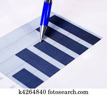 Business concept: pen and finance report Business concept: pen and finance report