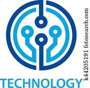 electronic circuit board technology symbol electronic circuit board technology symbol