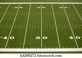 Empty American Football Field Empty American Football Field